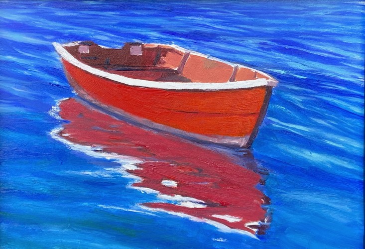 Red Solo 5x7 $250 at Hunter Wolff Gallery